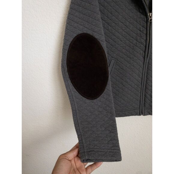 Billy Reid Diamond Quilt Half Zip in medium grey size M - Picture 4 of 7